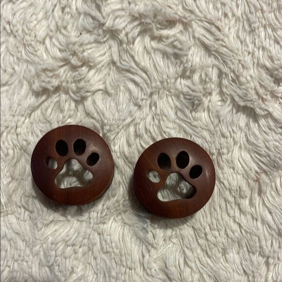 Sawo wood paw print gauges plugs multiple sizes available - Picture 1 of 5